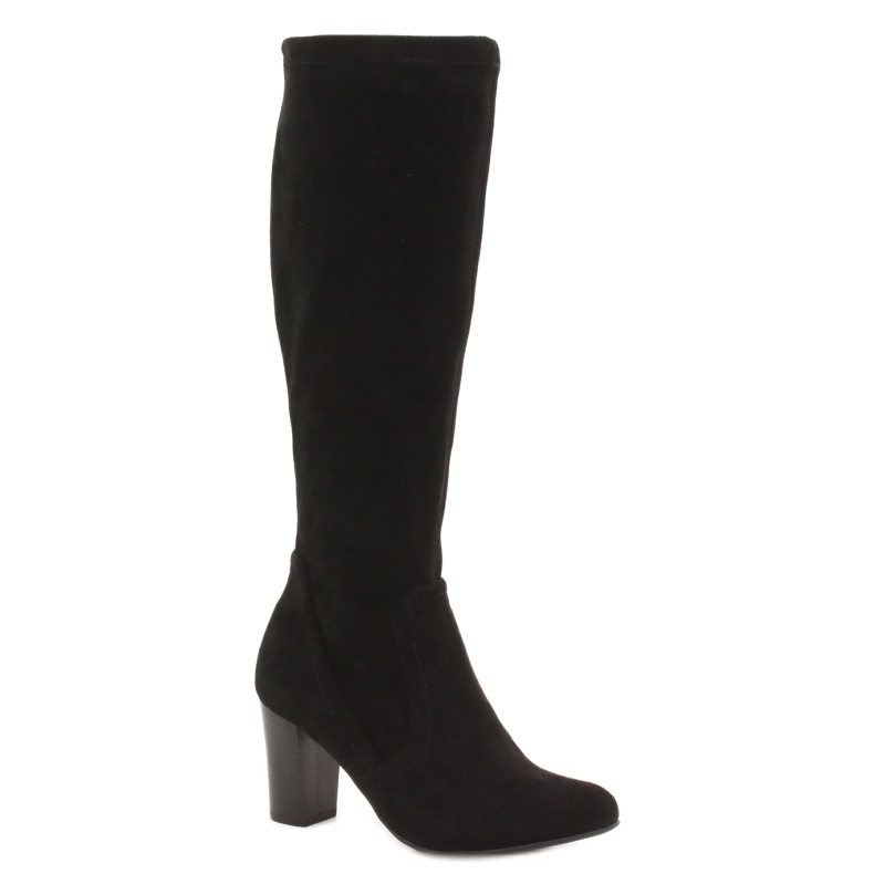 Stivali da donna neri con camoscio Caprice 25502-27 044 nero