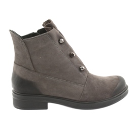 Badura Stivali grigi con strass grigio