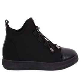Nero XY-35 Sneakers nere isolate in neoprene