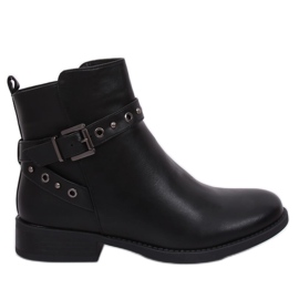 Stivaletti Chelsea neri da donna KL-578 Black nero