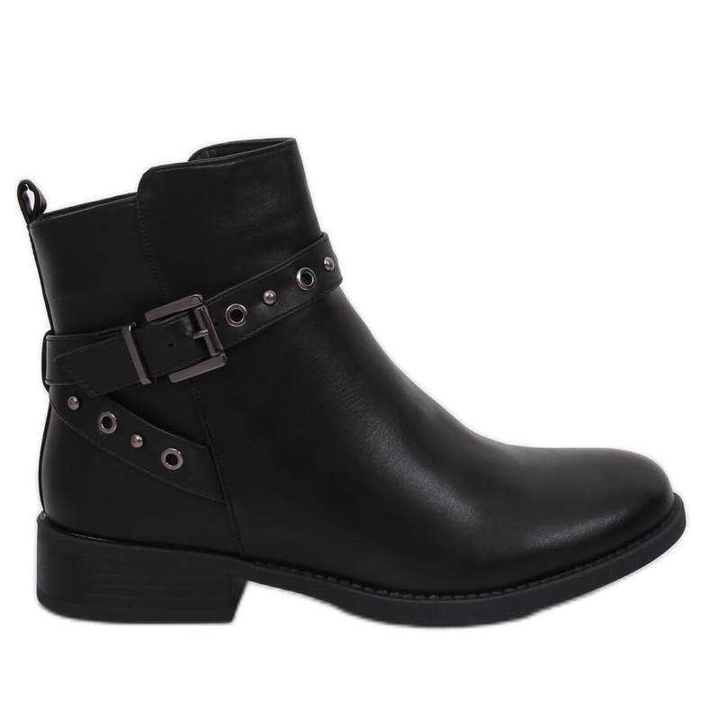 Stivaletti Chelsea neri da donna KL-578 Black nero