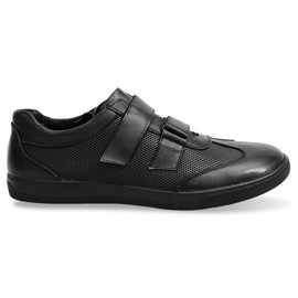 Scarpe stringate in pelle LJ21 nere nero