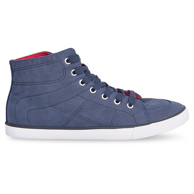 Sneakers Casual Alte 033 Blu Navy