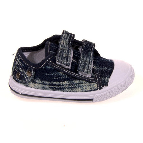 Sneakers Unisex Bambino Con Velcro K3701 Blu
