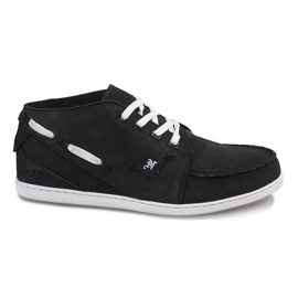 Sneakers Alte In Pelle MID1 Nere nero