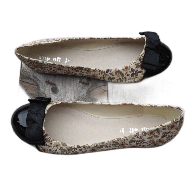 Ballerine Con Fiocco 6148 Kaki marrone nero cachi