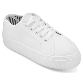 Sneakers con zeppa 4961 Bianco bianca