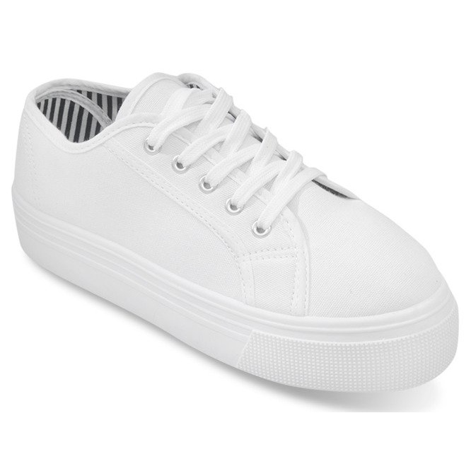 Sneakers con zeppa 4961 Bianco bianca