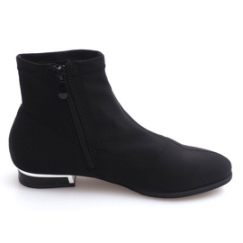 Stivali in materiale elegante 26003 Nero