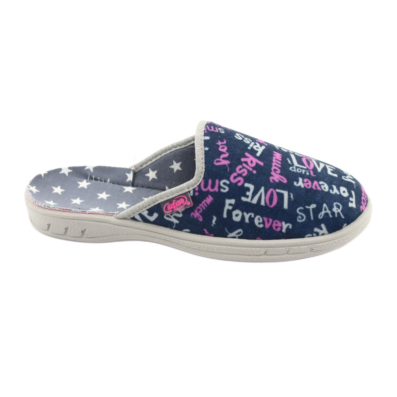 Scarpe per bambini colorate Befado 707Y397 blu navy rosa grigio