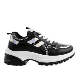 Scarpe sportive eleganti nere 690051 nero