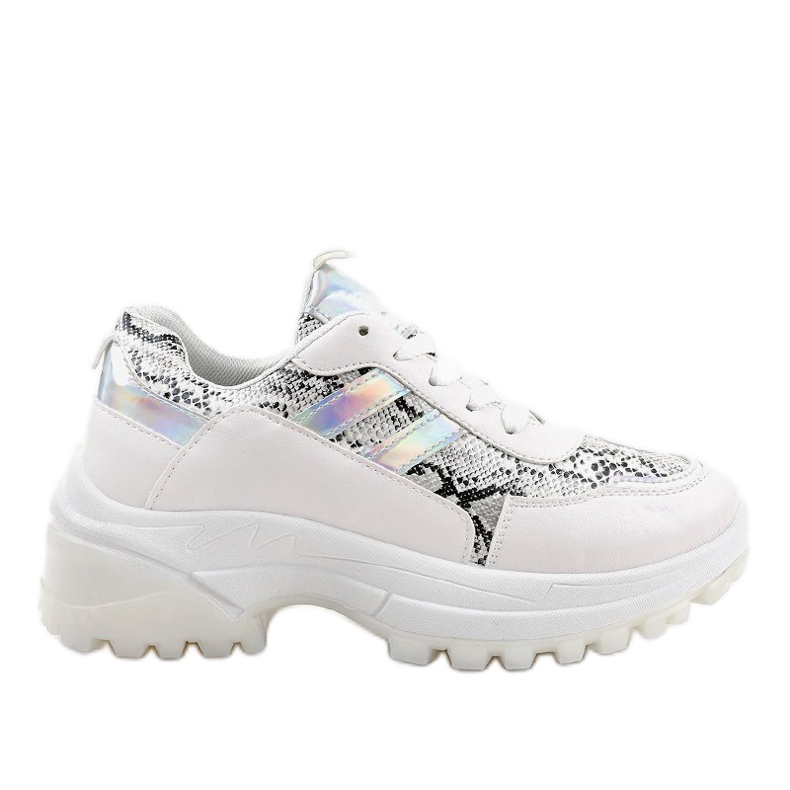 Scarpe sportive bianche alla moda 690051 bianco multicolore