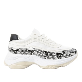 YY-02 scarpe sportive serpente bianco bianca multicolore