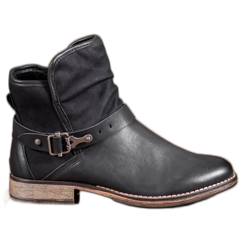 SHELOVET Stivali Alti Con Fibbia nero