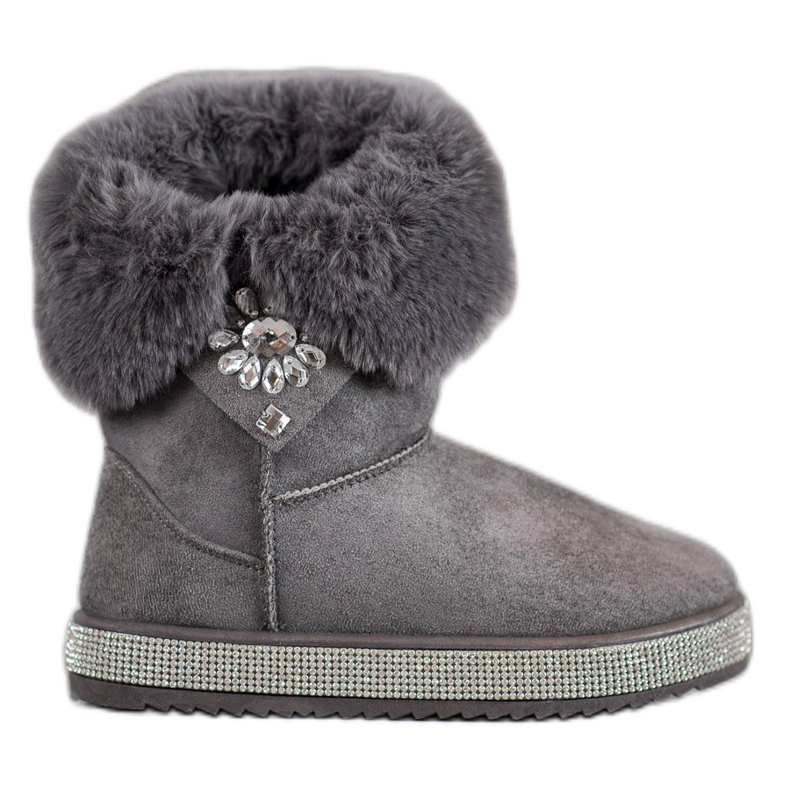 SHELOVET Doposci con Cubic Zirconia grigio