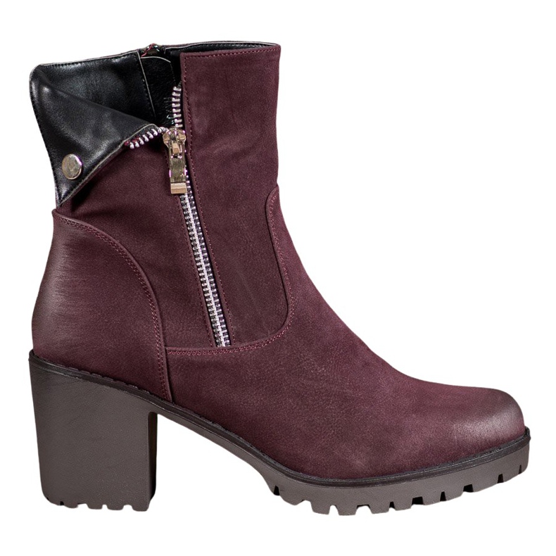 VINCEZA stivali bordeaux viola