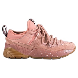 SHELOVET Scarpe sportive slip-on rosa