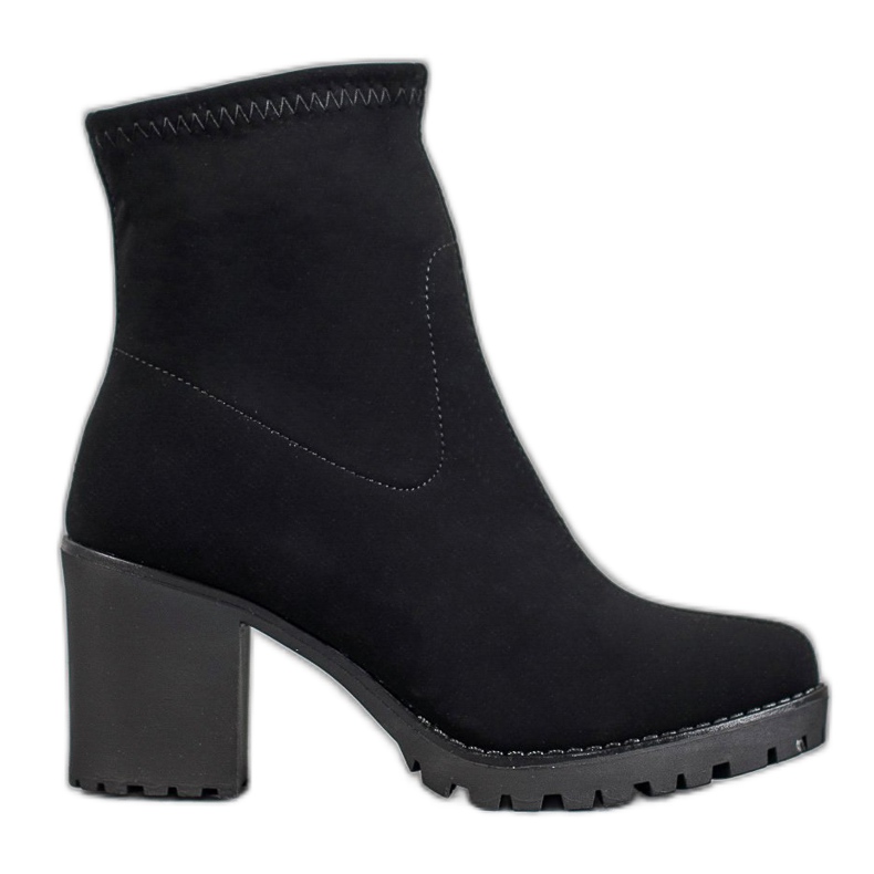 Queentina Stivali slip-on da donna nero