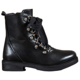 SHELOVET Stivali stringati nero