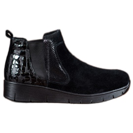 SHELOVET Stivali slip-on da donna nero