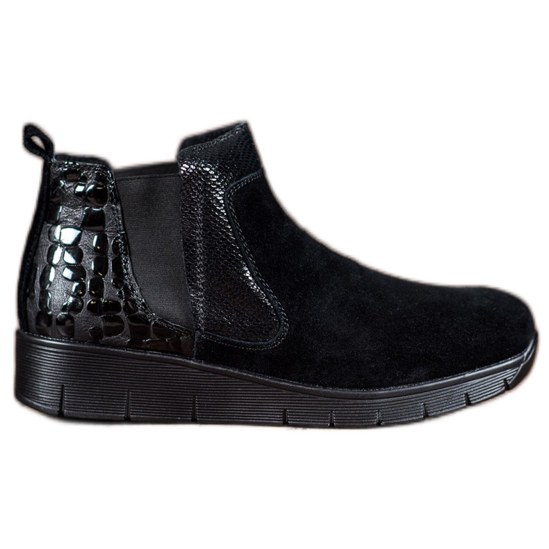 SHELOVET Stivali slip-on da donna nero