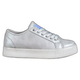 Scarpe da ginnastica argento grigio