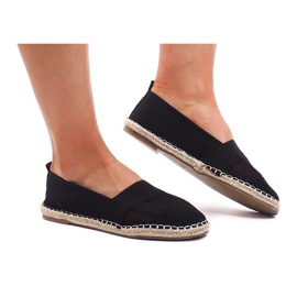 Sneakers Espadrillas Openwork 188-38 Nero