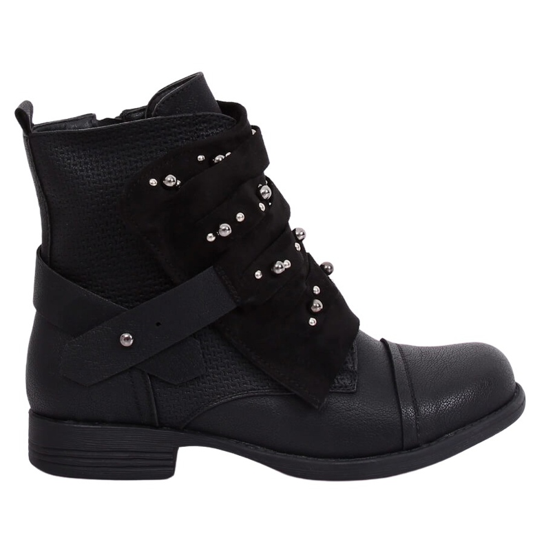Stivali da donna militari neri 836-PA Black nero