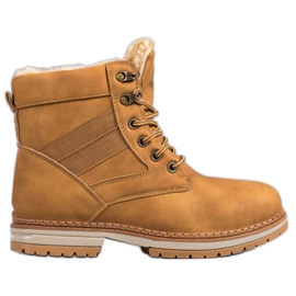 SHELOVET Stivali invernali color cammello marrone multicolore