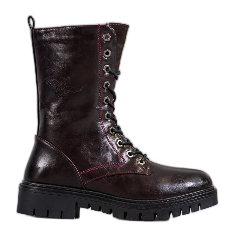 SHELOVET Stivali bordeaux rosso