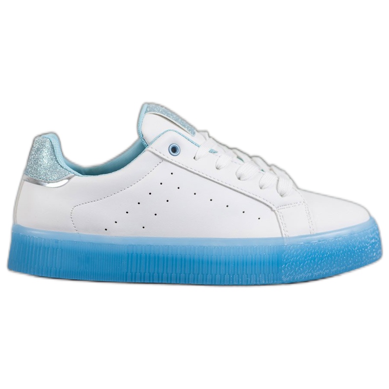 SHELOVET Scarpe sportive bianche bianca blu