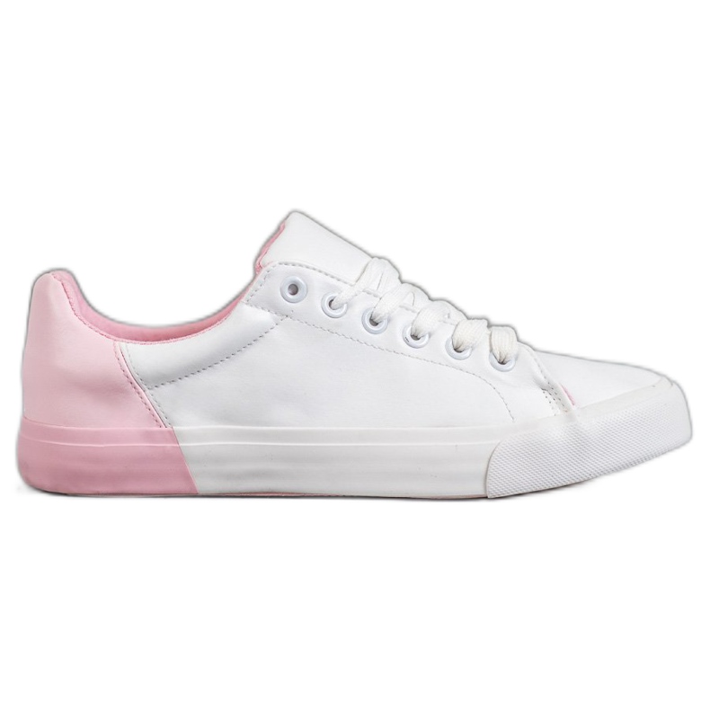 Bestelle Sneakers in ecopelle bianca