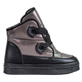 Weide Stivali da neve argento grigio