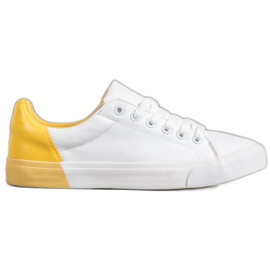 Bestelle Sneakers in ecopelle bianco