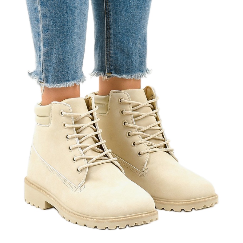 Scarponi da trekking beige senza isolamento W-3033