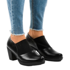 Stivaletti slip-on neri sul post TH-F198 nero