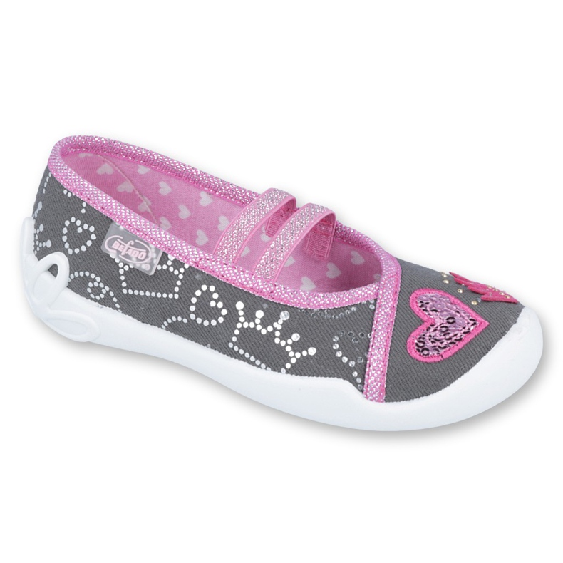 Scarpe per bambini Befado 116X257 rosa grigio