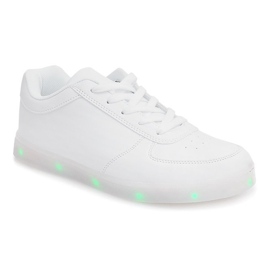 Sneakers luminose D200 bianche bianco