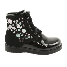 Stivali in paillettes laccate Evento 1433 nero