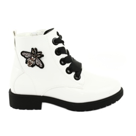 Stivali lacca Sergio Leone 530 bianco nero