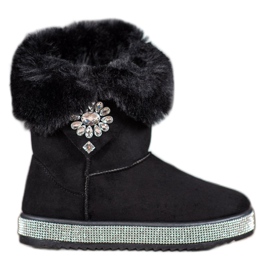 SHELOVET Doposci con Cubic Zirconia nero