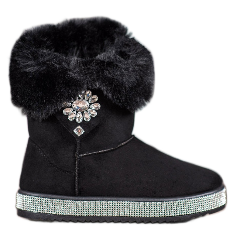 SHELOVET Doposci con Cubic Zirconia nero