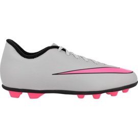 Scarpe da calcio Nike Mercurial Vortex Ii FG-R Jr 651642-060 grigio bianca