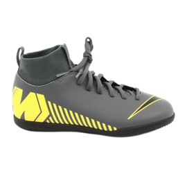 Scarpe indoor Nike Mercurial Superfly X 6 Club Ic Jr AH7346-070 grigio