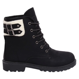 Stivali in legno isolati neri da donna 1120-PA Black nero
