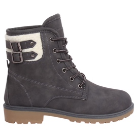 Stivali in legno isolanti grigi da donna 1120-PA Grey grigio