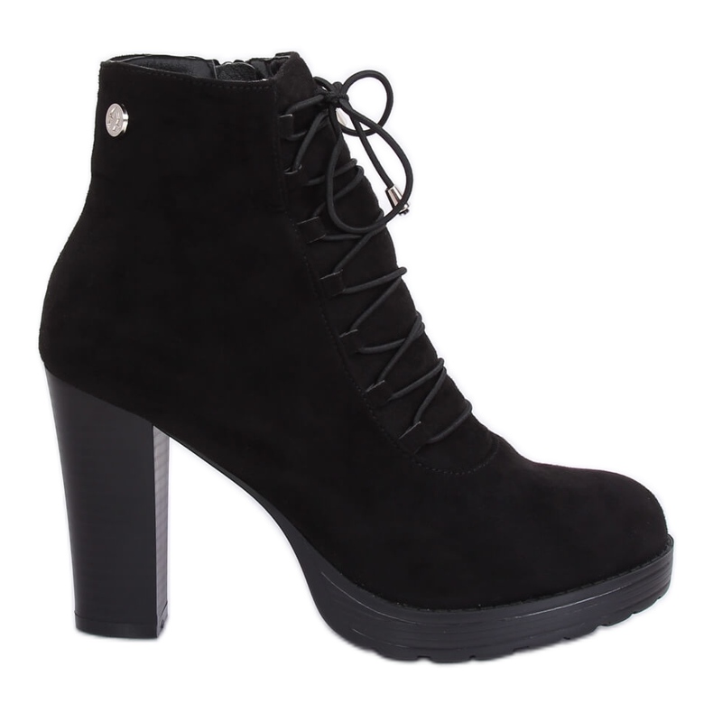 Nero BK3235 Stivali con plateau neri