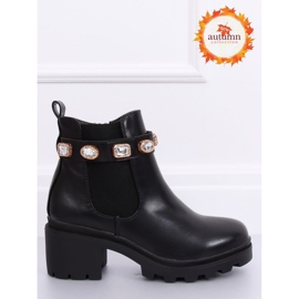 Stivaletti Chelsea neri, nero HE107 Nero