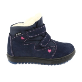 Ren But Stivali con membrana in velcro 4411 blu navy rosa