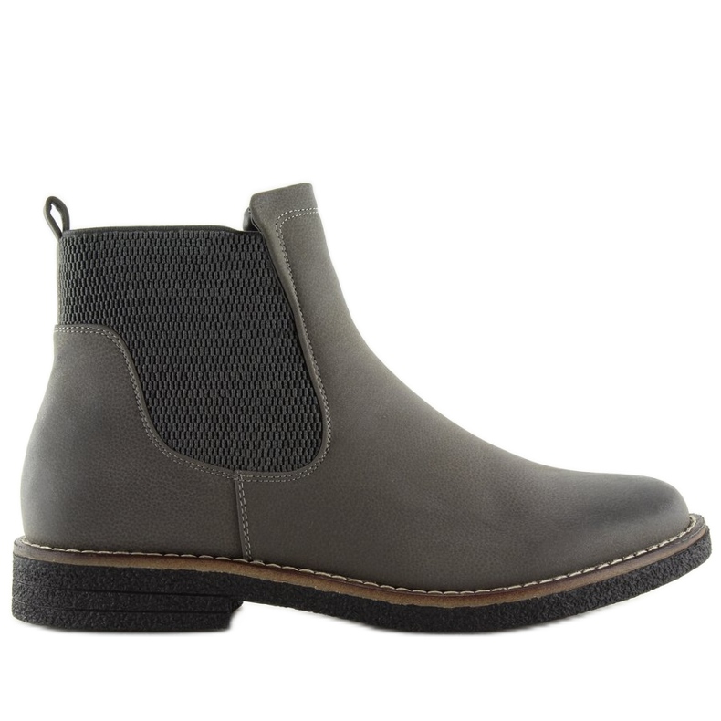 Stivaletti Chelsea grigi da donna 6768-PA Grigio